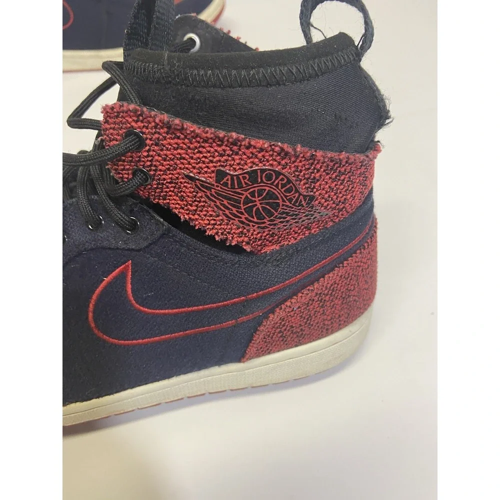Jordan Retro 1 High Ultra Flyknit Black Gym Red White Bred Toe Banned OG‎ Sz 9.5